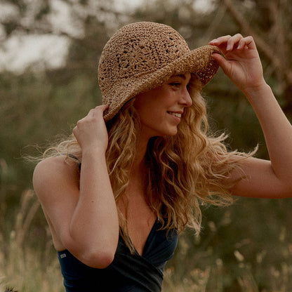 Sombrero de Sol Candyflower Crochet de Barts - Natural