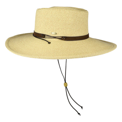 Sombrero Boater Bruges de trenza de papel de Scala - Natural