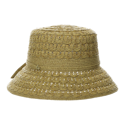 Sombrero de pescador Sorina de trenza de papel de Cappelli - Tostado