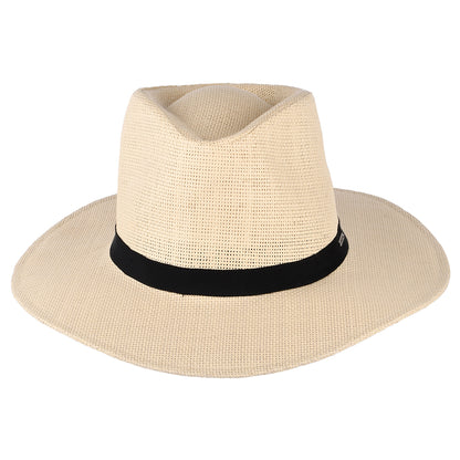 Sombrero Fedora Carolina plegable de paja toyo de Brixton - Natural