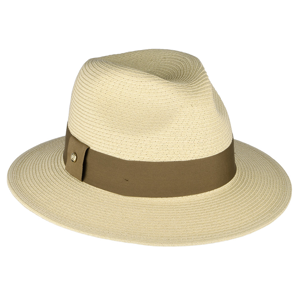 Sombrero Fedora de paja toyo de Failsworth - Natural-Marrón
