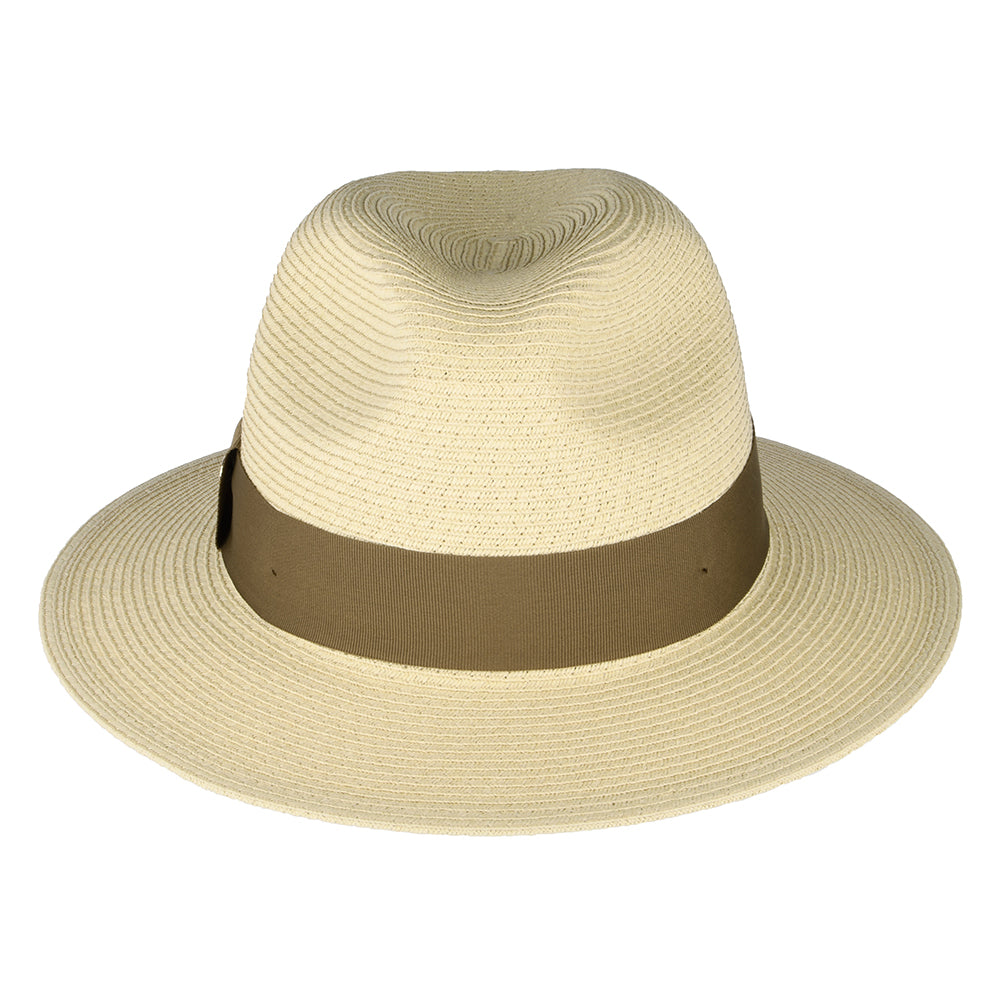 Sombrero Fedora de paja toyo de Failsworth - Natural-Marrón