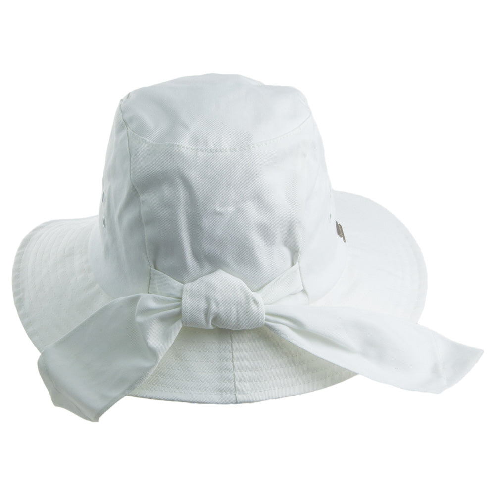 Sombrero Cloche anudado de Betmar - Blanco