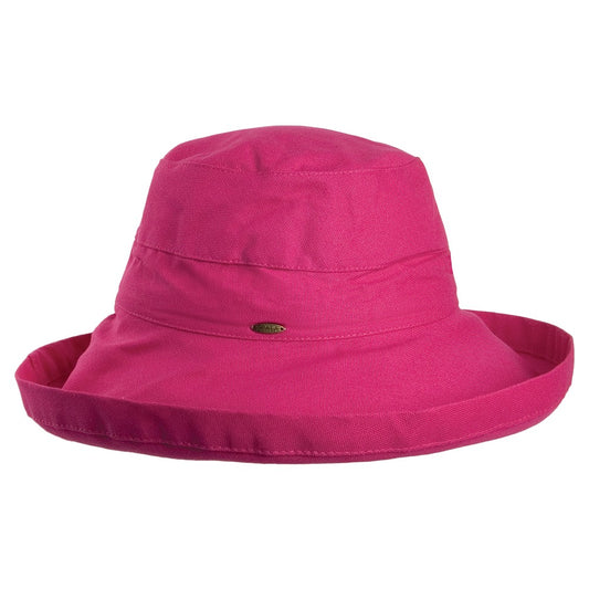 Sombrero Lanikai plegable de Scala Hats - Fuchsia