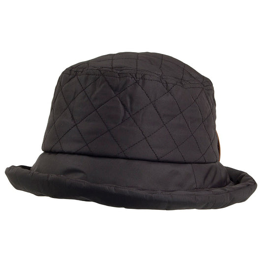 Sombrero de pescador mujer Quilted Impermeable resistente al agua de Scala - Negro