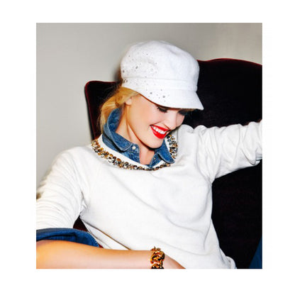 Gorra Baker Boy Lynn de Betmar - Blanco invernal