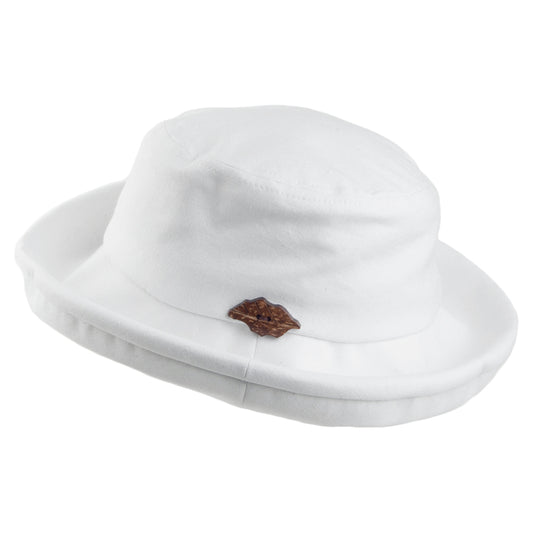 Sombrero de pescador Arbres plegable de sur la tête - Blanco