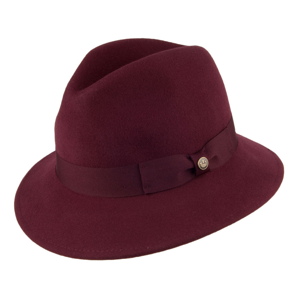 Sombrero Fedora Ms Chandler de lana de Goorin - Morado