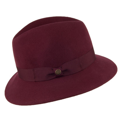 Sombrero Fedora Ms Chandler de lana de Goorin - Morado