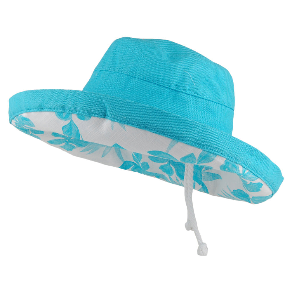 Sombrero Aninata plegable de algodón de Scala - Cielo