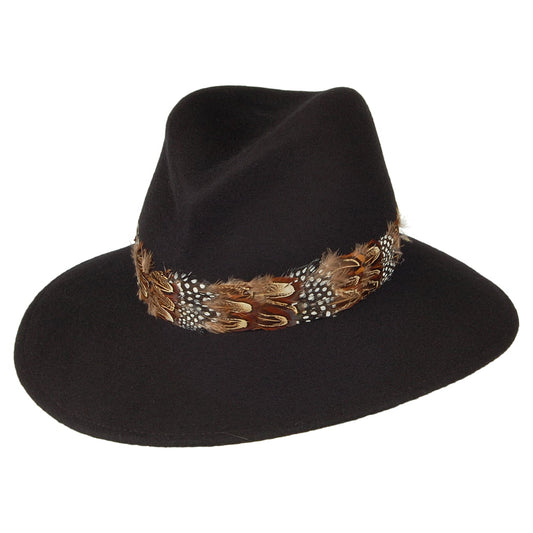 Sombrero Fedora Penelope Country de Whiteley - Negro