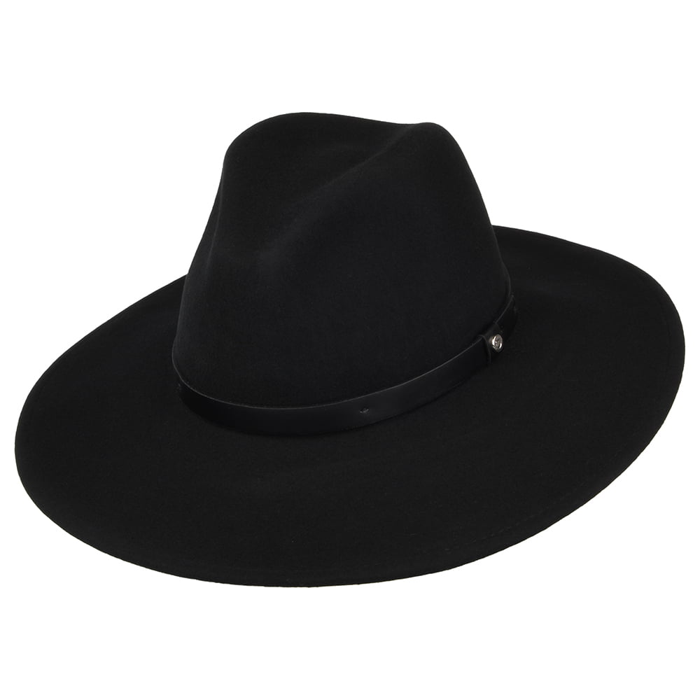 Sombrero Fedora Layton Big Brim de Brixton - Negro