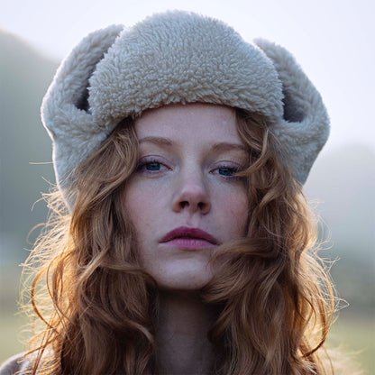 Gorro Aviador Lucerne Bomber de piel sintética de Barts - Beige