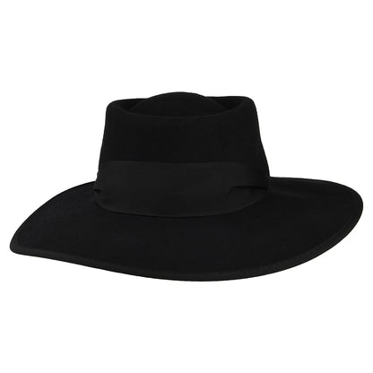 Sombrero Gaucho de fieltro de lana de Scala - Negro
