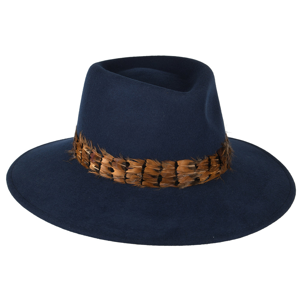 Sombrero Fedora impermeable de Failsworth - Azul Marino