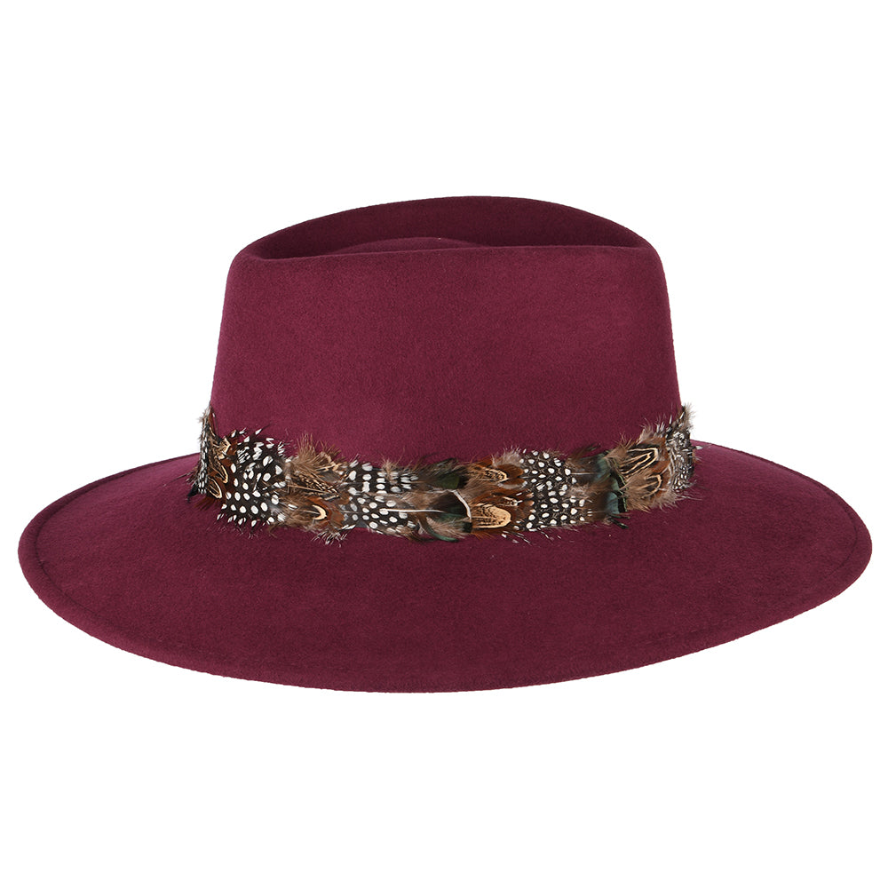 Sombrero Fedora impermeable de Failsworth - Vino