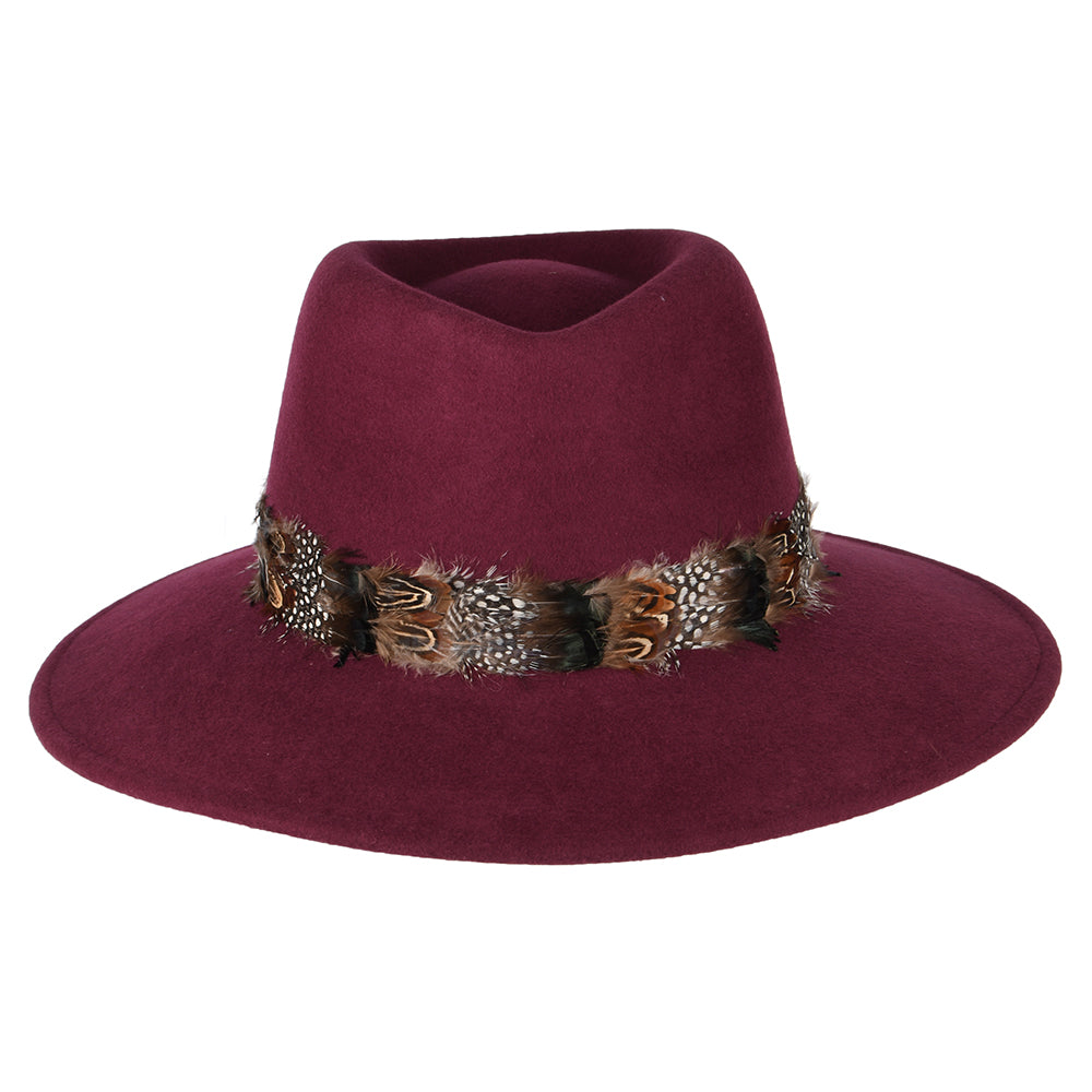Sombrero Fedora impermeable de Failsworth - Vino