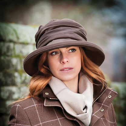 Sombrero de pescador mujer Annabel Impermeable de Olney - Marrón