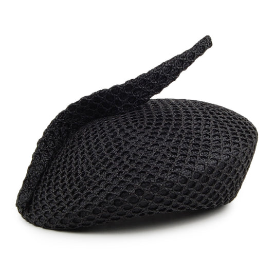Sombrero Pillbox Wednesday con malla decorativa de Whiteley - Negro
