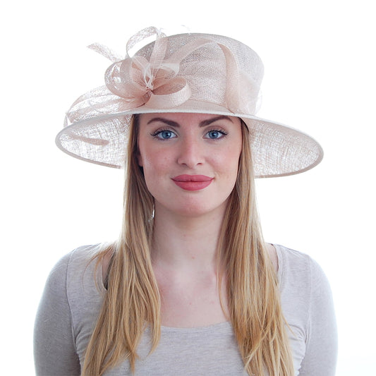 Sombrero de boda Juliet de Failsworth - Rosa Claro