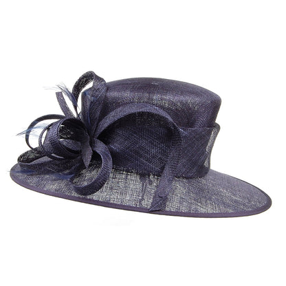 Sombrero de boda Juliet de Failsworth - Azul Marino