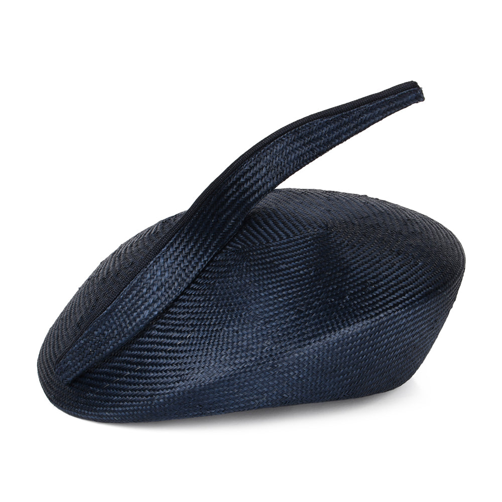 Sombrero Pillbox Luna de paja de Whiteley - Azul Marino