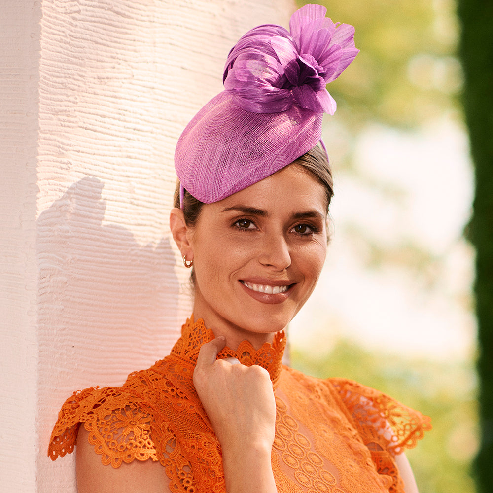 Sombrero Pillbox Eleanor Flor de Failsworth - Magnolia