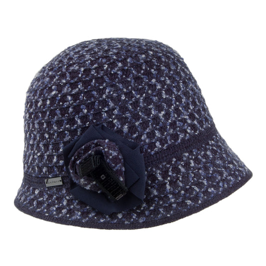 Sombrero Cloche mujeres Willow de Betmar - Azul Marino