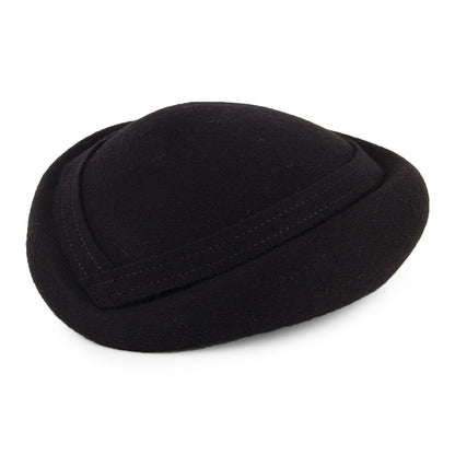 Sombrero Pillbox Maria de lana de Whiteley - Negro