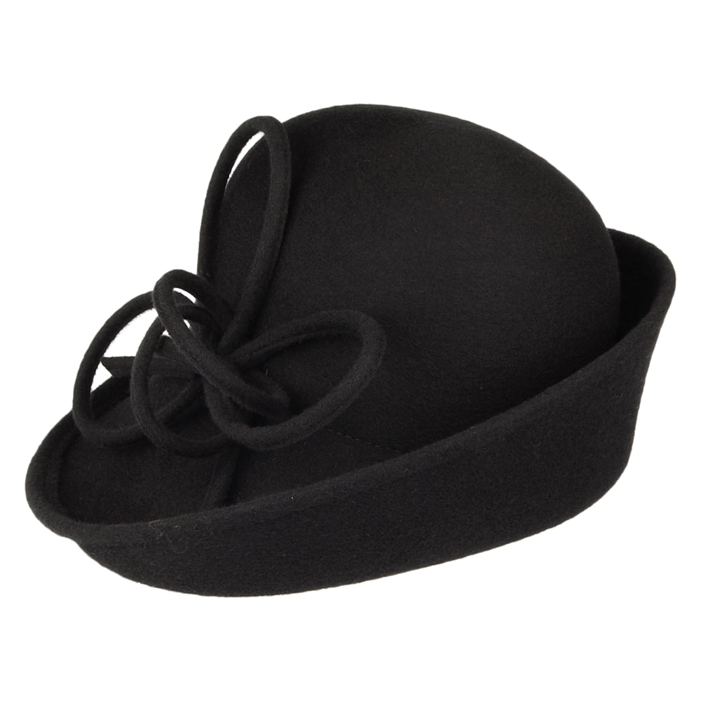 Sombrero Cloche Caroline de Whiteley - Negro