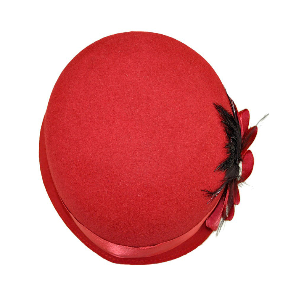 Sombrero Cloche Chloe de Sur la tête - Rojo