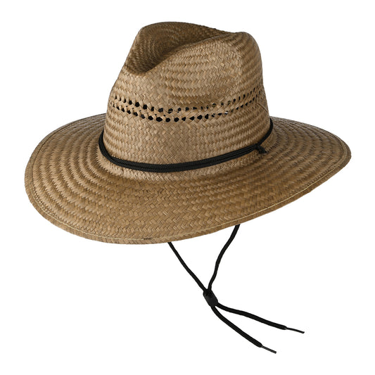 Sombrero de Guardacosta de palm de Dorfman Pacific - Marrón Claro