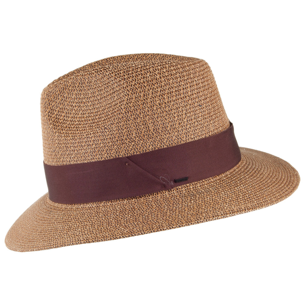 Sombrero Fedora Mullan de paja Toyo de Bailey - Cobrizo