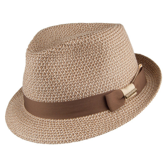 Sombrero Trilby Kensington de paja Toyo de Stetson - Natural