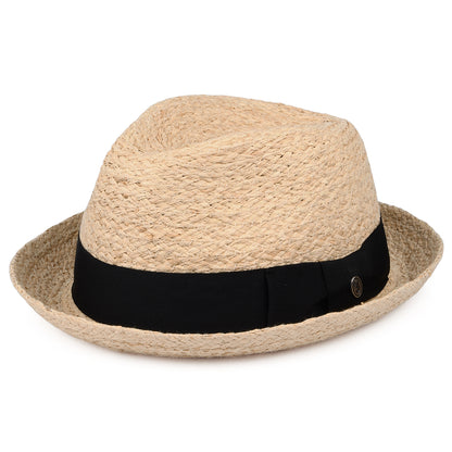 Sombrero Trilby Saybrook de rafia de Jaxon & James - Natural
