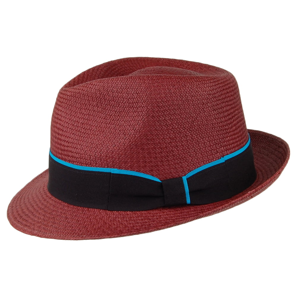 Sombrero Trilby Panamá de Failsworth - Merlot