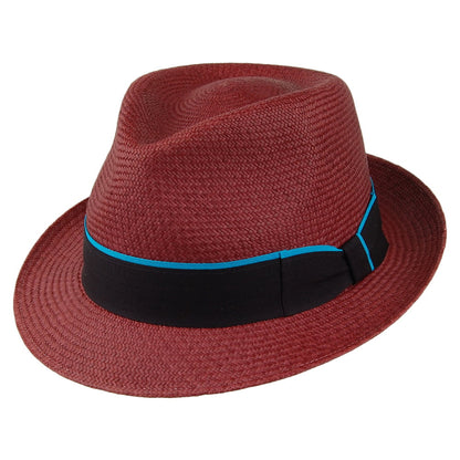 Sombrero Trilby Panamá de Failsworth - Merlot