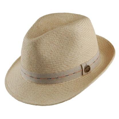 Sombrero Trilby Panamá Cuenca Hardy de paja de Christys - Natural
