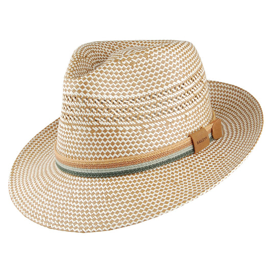 Sombrero Fedora Rudi Teardrop de paja de Bailey - Mezcla de naturales