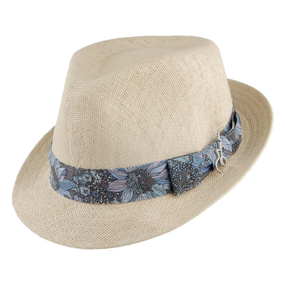 Sombrero Trilby Essence Matte de paja toyo de Carlos Santana - Natural