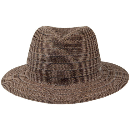 Sombrero Fedora Summer de Seeberger - Negro-Natural