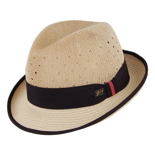 Sombrero Trilby Bascom de paja toyo de Bailey - Natural