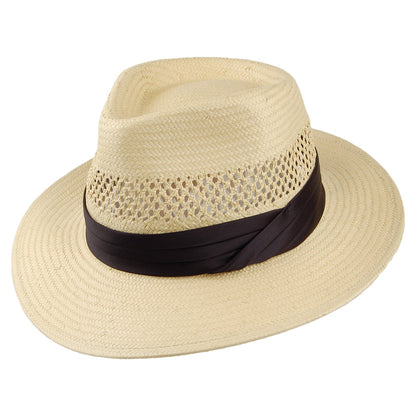 Sombrero Fedora Goodman de paja de Brixton - Natural