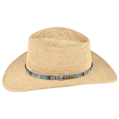 Sombrero Cowboy Crochet de rafia de Stetson - Natural