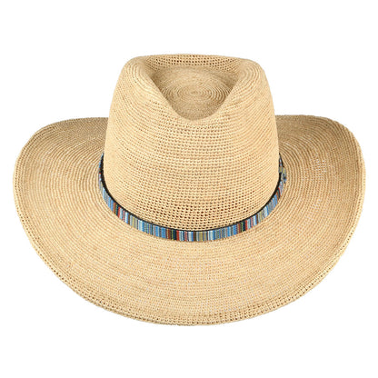 Sombrero Cowboy Crochet de rafia de Stetson - Natural