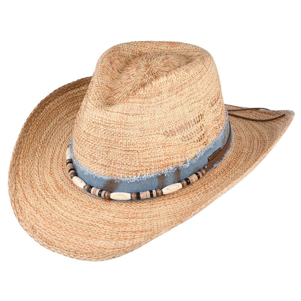 Sombrero Cowboy Tennessee de paja toyo de Stetson - Natural
