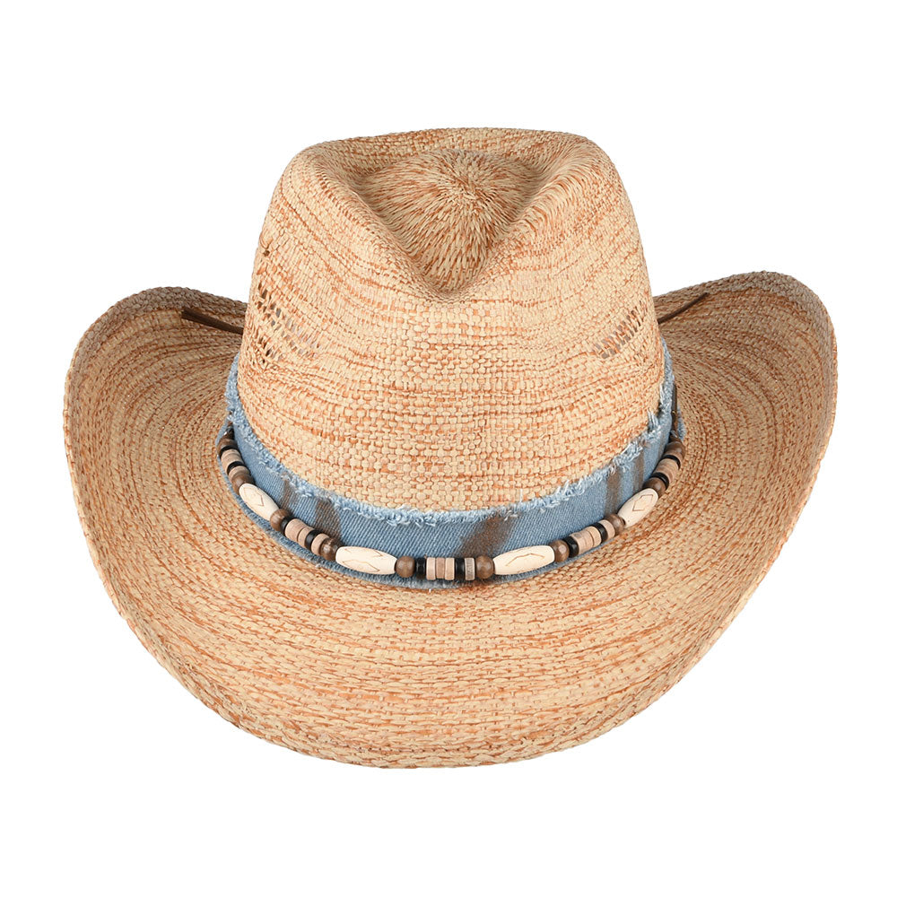 Sombrero Cowboy Tennessee de paja toyo de Stetson - Natural