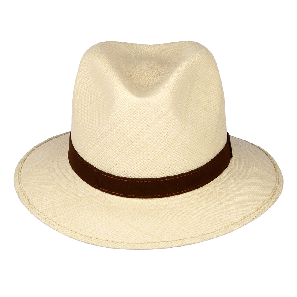 Panama Safari Fedora Hat Quito de Borsalino - Natural