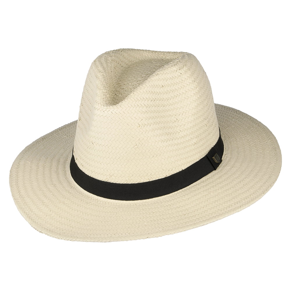 Sombrero Fedora Passage de paja toyo de Brixton - Natural