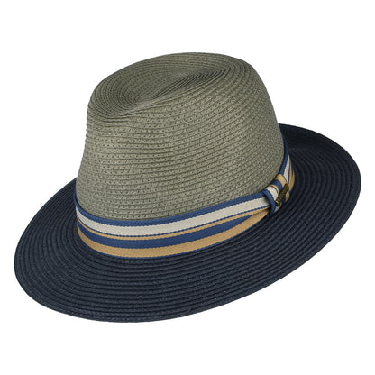 Sombrero Fedora Safari Traveller de Stetson - Gris-Azul